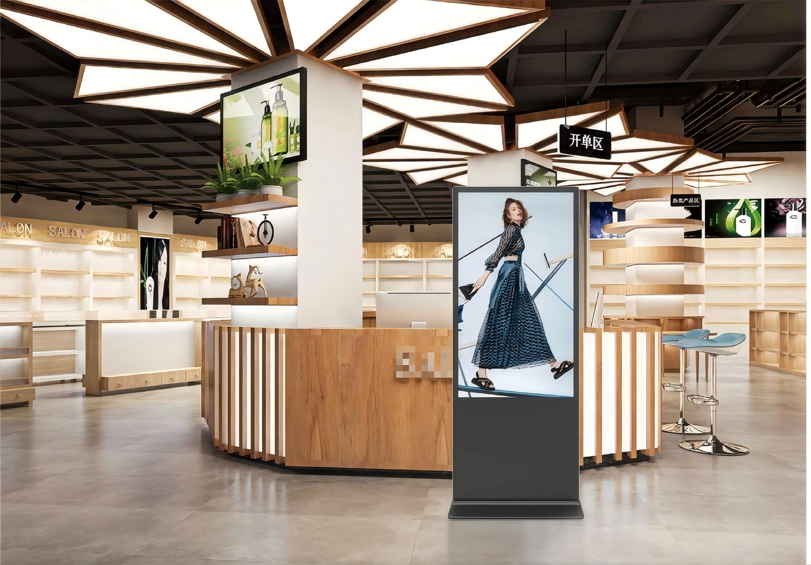 floor standing advertising display 01