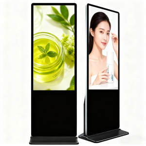 Slim vertical advertising machine