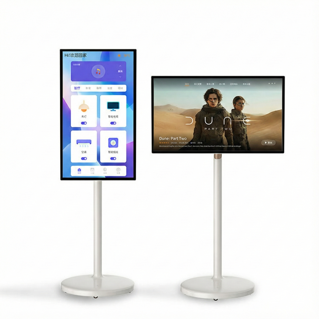 Jinoptix Mobile Smart Screen Pro Series (32-inch, Rotatable & Portable ...