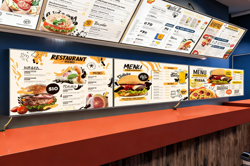 Commercial bar-shaped display screen